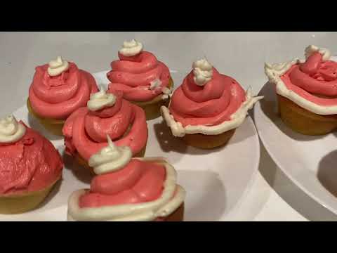 Bakemas Day 1 Santa Hat Cupcakes