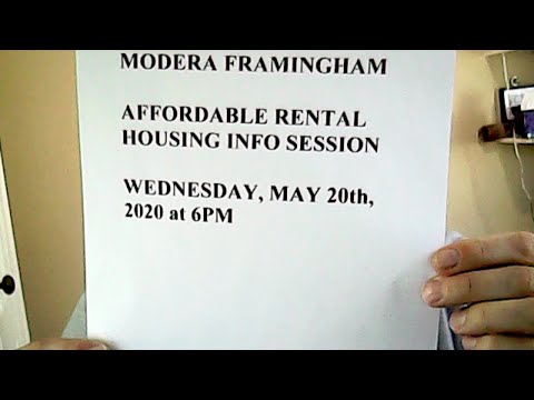 Modera Framingham Affordable Housing Info Session