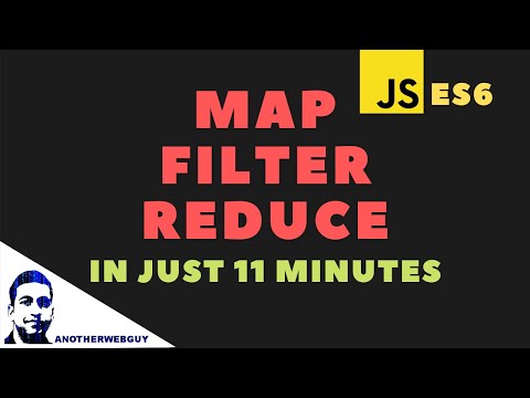 Higher Order Array Functions Map Filter Reduce Javascript Es6 Tutorial