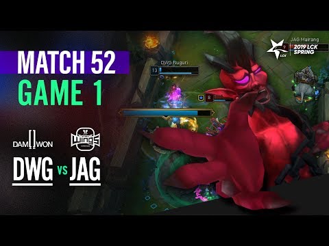 DWG vs JAG Match52 Game1 Highlight | 2019 LCK Spring