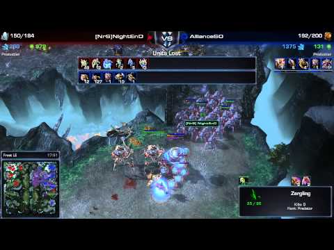 SC2 - Daily Masters - PvZ - NightEnd vs SortOf