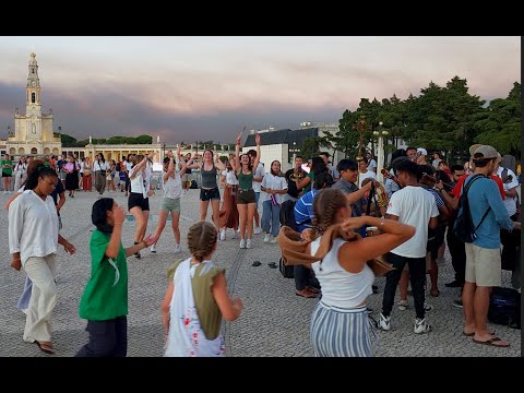 Neocatechumenal Way Dance - Pilgrims Celebrate in Fatima, Portugal (4K 60 FPS)