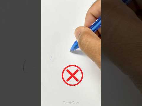 Easy Fix! Ballpoint Pen Ink Not Flowing #fix #ballpointpen #pen #shorts