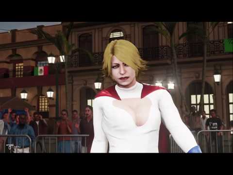 WWE 2K19 Power Girl vs. Harley Quinn - No Holds Barred/2 Out Of 3 Falls Match