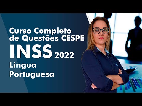 Curso Completo de Questões CESPE - INSS 2022 - Língua Portuguesa - AlfaCon