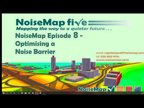 NoiseMap Episode 8 - Optimising a noise barrier