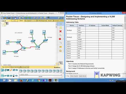 Packet Tracer Designing and Implementing a VLSM addressing Scheme