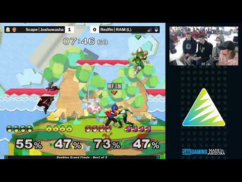 Ascension: Back To Basics Melee Doubles Grand Finals - Scape/Joshuwasha (Green) vs Redfin/RAM (Red)