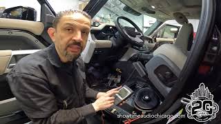 Sound treatment and speaker upgrade for Land Rover Defender