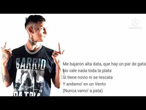 ALTA DATA ( DT.Bilardo y Eric Santana) L-Gante... ( Letra )