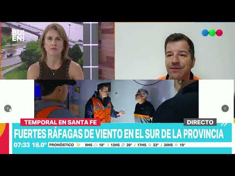 Protección Civil colabora con la localidad de Villa Constitución luego del temporal