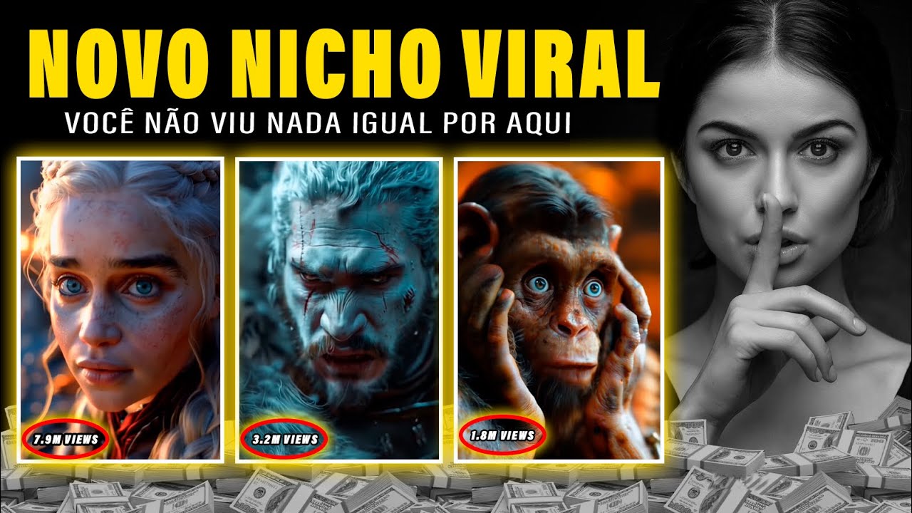 NOVO NICHO VIRAL - Criação de vídeos consistente para YouTube com IA e no TikTok