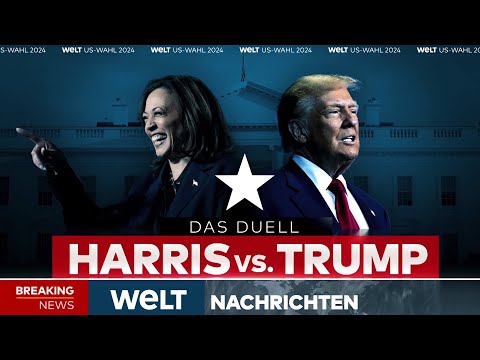 WAHL IN DEN USA 2024: Die Nacht der Entscheidung! Kamala Harris gegen Donald Trump | WELT STREAM