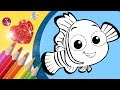 Finding Nemo Coloring Pages Nemo Glitter Coloring 3D Coloring