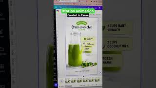 Download lagu Motion animation effect created in Canva | Design a hidden recipe scroll animation mp3