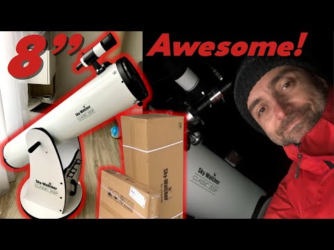 LOVE at First Sight - Telescope Sky-Watcher Classic 200p 8" Dobsonian - Unboxing & Assembly