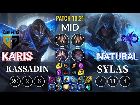 GEN Karis Kassadin vs DMO Natural Sylas Mid - KR Patch 10.21