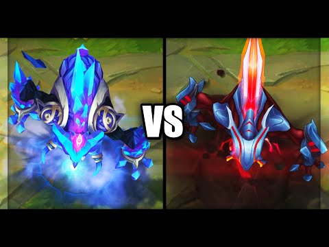 Blackfrost Rek'Sai vs Eternum Rek'Sai Epic Skins Comparison (League of Legends)