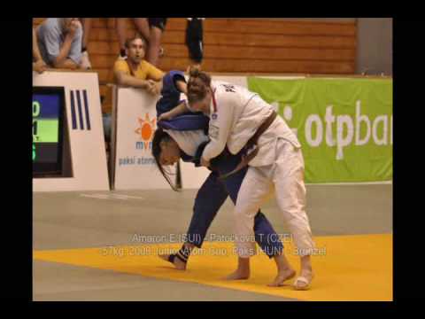 Judo 2009 Paks -57kg Amaron E (SUI) - Patockova T (CZE) - Bronze Junior Atom Cup