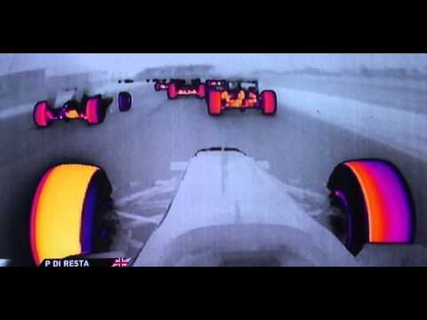 F1 Thermal Camera CRASH   Paul Di Resta Gp d'Italia Monza 2013
