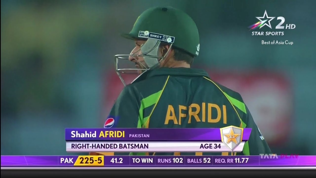 Shahid Afridi 59(25) vs Bangladesh Asia Cup 2014Extended Highlights Star Sports 2 1080