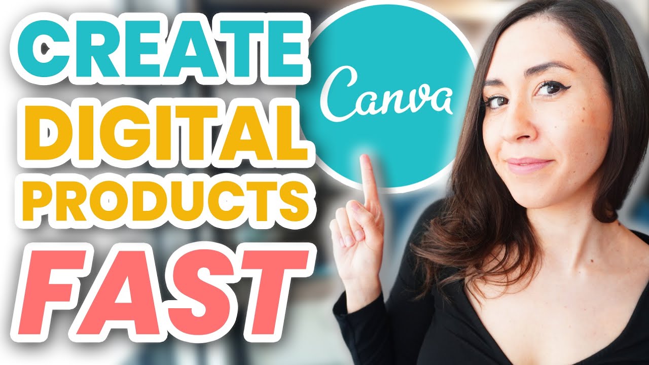 How to Create Digital Products to Sell Online | Printable Planner Canva Tutorial