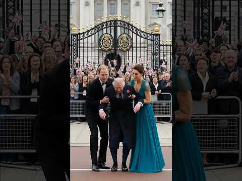 prince Charles suddenly fall but princess Catherine and prince William save him #princecharles