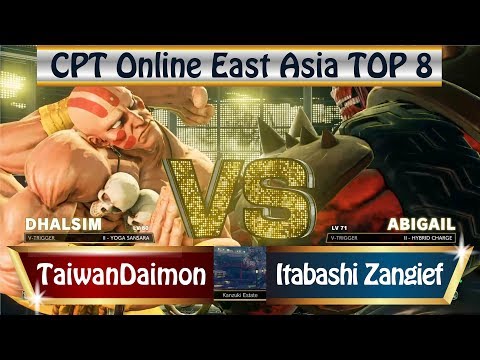 2019 SFV CPT Online East Asia - Top 8｜DNG Itabashi Zangief (Abigail) vs TaiwanDaimon (Dhalsim)