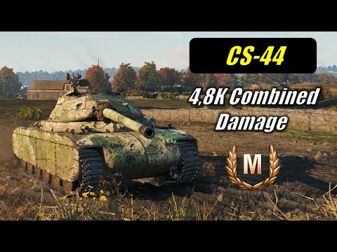 4802 Combined Damage and 5 Kills with CS-44 - Redshire | World of Tanks | #1