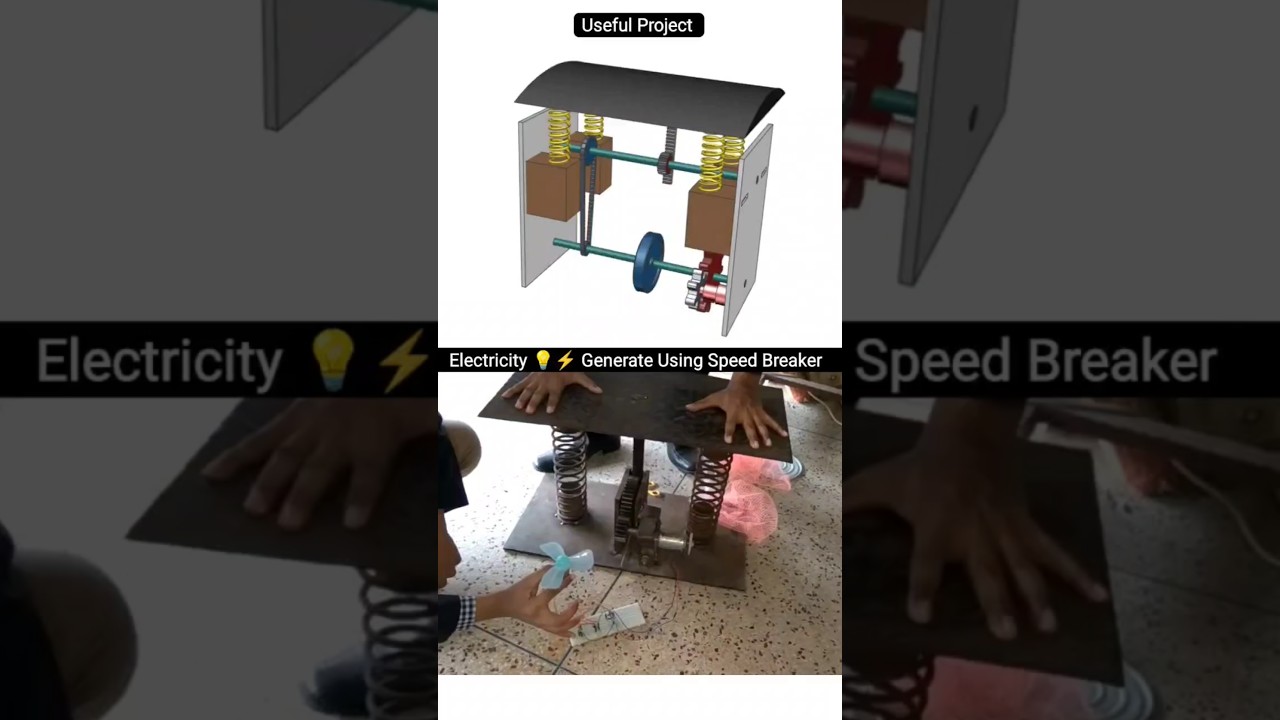 Road Power : Generating Electricity from Speed Bumps #inventions #engineering #technology