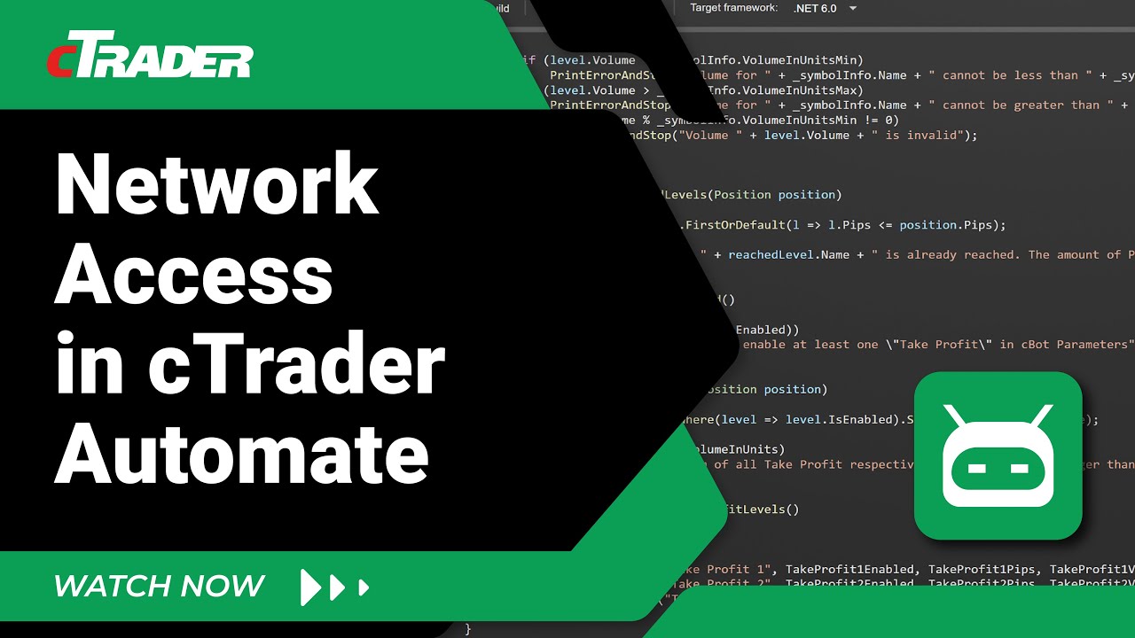 Network Access in cTrader Automate