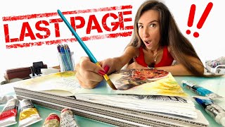 How I FINALLY Finish This Sketchbook (my creative process)