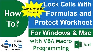 How to Lock Cells With Formulas and Protect Sheet using VBA