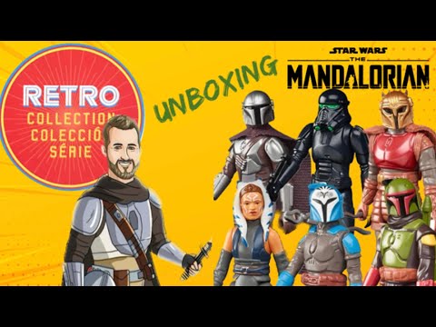 Star Wars Retro Collection Mandalorian Wave 2 Toy Review Unboxing Hasbro Kenner