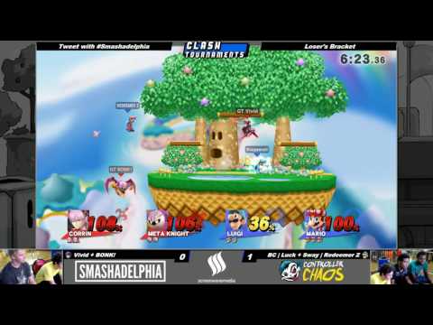 Smashadelphia 2 - Vivid + BONK vs Luck + Redeemer Z - SSB4 Losers - Smash Wii U