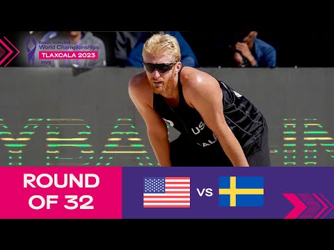 Evans/Budinger vs. Åhman/Hellvig - Round of 32 Highlights | Tlaxcala 2023 #mexbeachvolley