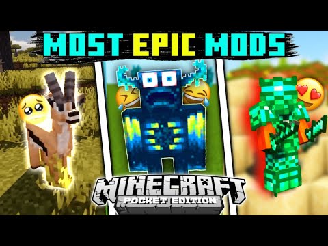 😳 Top 5 Best Mods for Minecraft PE (1.19+) | top 5 Addons/Mods for Minecraft
