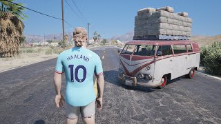 هالاند شغال علي تومنايه خربانه في قراند5 ???????? | GTA 5 #قراند_5