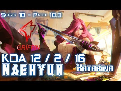 GRF Naehyun KATARINA vs TALIYAH Mid - Patch 10.3 KR Ranked