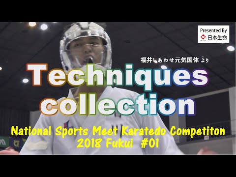 Super Techniques excerpt from 2018 Fukui Kokutai #1　福井国体空手技集①