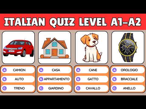 Guess the Word in Italian 🇮🇹 | 50 Quiz for Beginners (A1–A2)