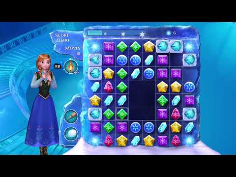 Frozen Free Fall: Snowball Fight Level 158 Walkthrough, No Power Ups