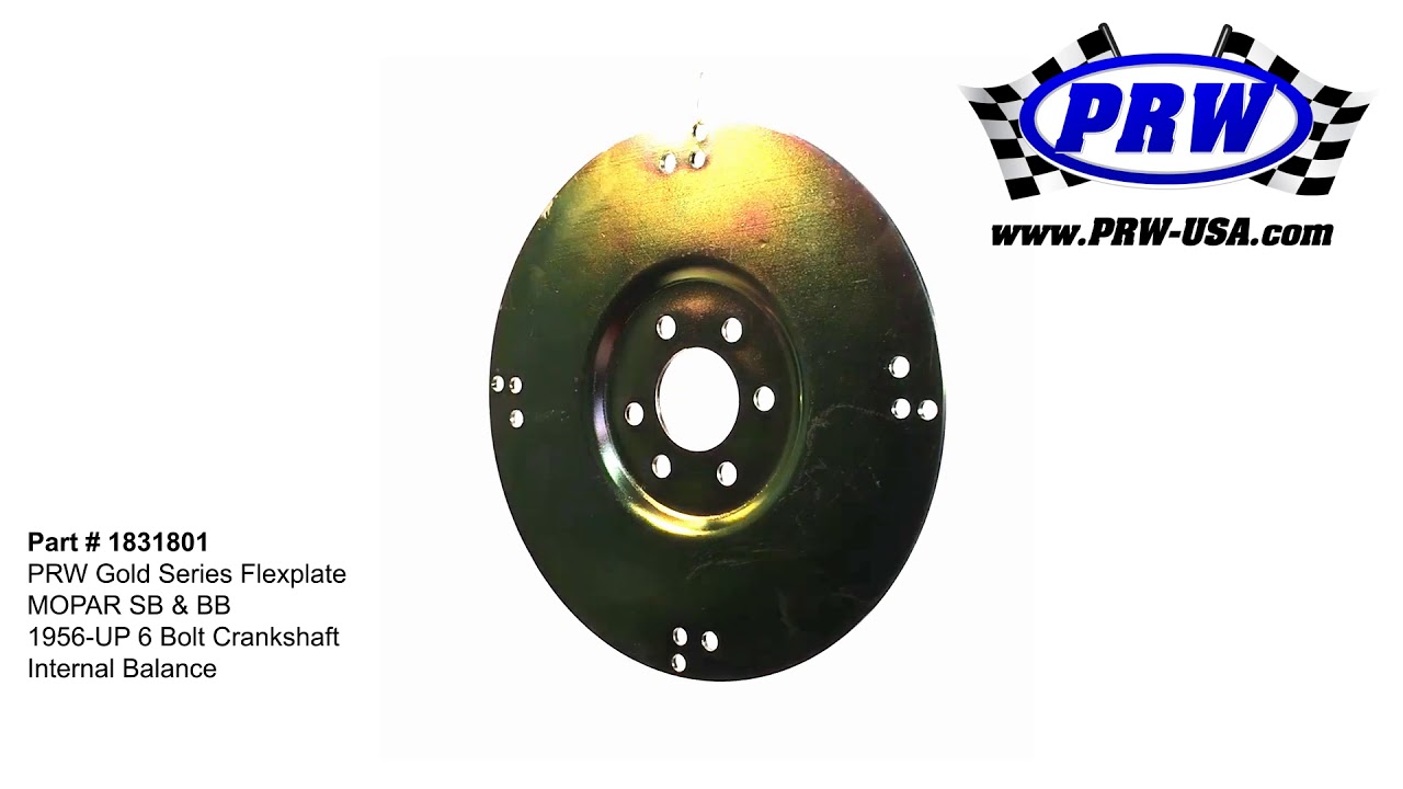 PRW Gold Series Flexplate: 1831800 for Mopar Chrysler Small Block or Big Block