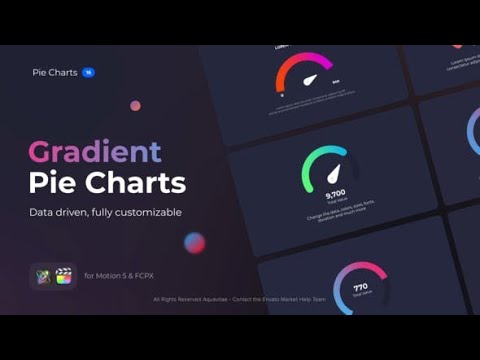 Apple Motion Template: Gradient Pie Charts for Motion & FCPX