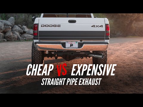 Cheap VS Expensive Exhaust | Straight Piping My 2nd Gen Cummins!
