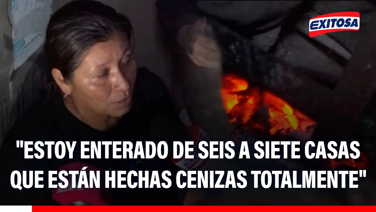 🔴🔵 Independencia: Incendio consume viviendas en cerro El Mirador