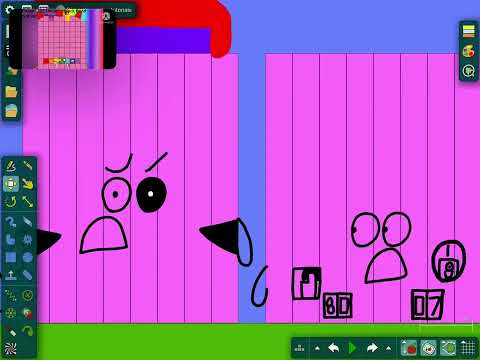 Numberblocks band giga different 71 - 100 in algodoo (yes 100!!!!!!!!!)