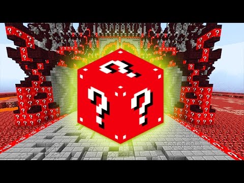 LUCKY RED BLOCKS EVIL CASTLE MOD CHALLENGE - MINECRAFT MODDED MINI-GAME!