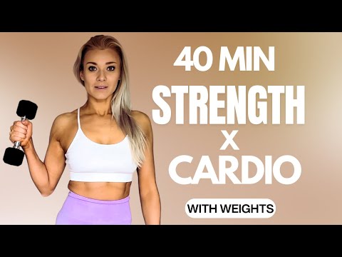 🔥 40-Min Sweat + Strength Workout with Weights | Full Body Toning & Sculpting at Home