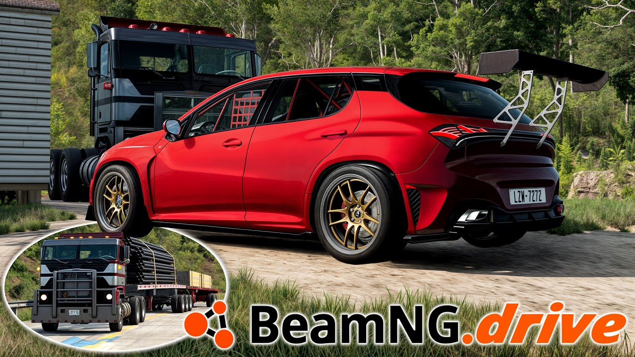 CARGA BITREM ENTREGUE e PROJETO NO CARRO DE MÃE! - BeamNG RLS #10
